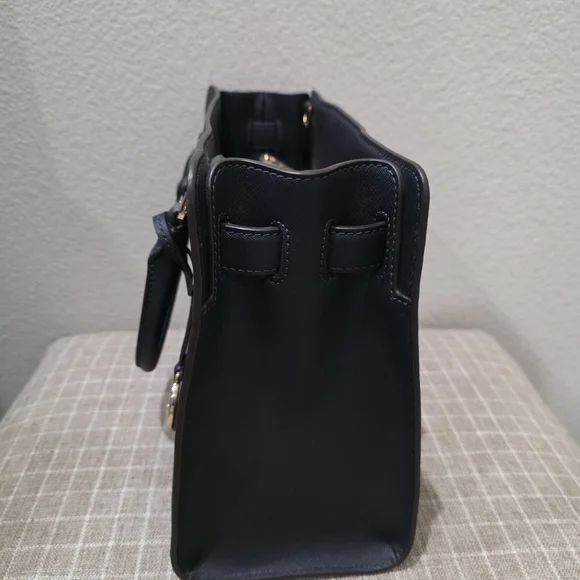 Michael Kors Black Leather Tote Bag - Picture 3 of 6